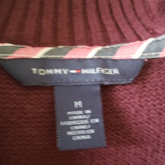 Tommy hilfiger sweater women M wine - Picture 3 of 6